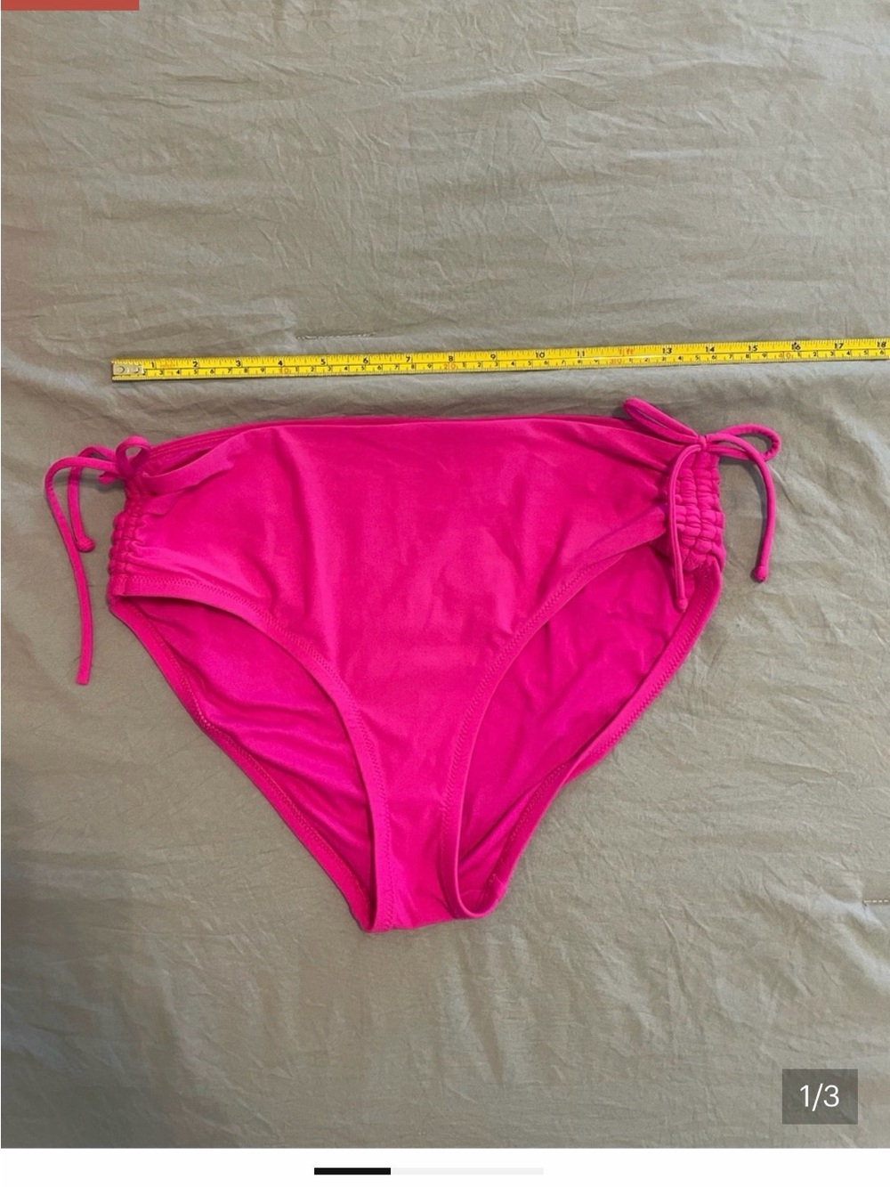 Calia Bright Fuchsia Bikini Bottoms with Side Ties small